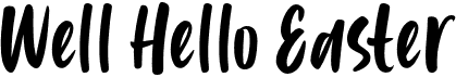 preview image of the Well Hello Easter font