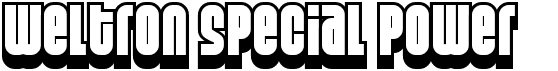 preview image of the Weltron Special Power / 2001 font