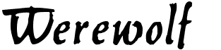 preview image of the Werewolf font