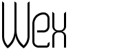 preview image of the Wex font