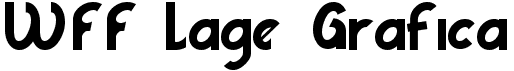 preview image of the WFF Lage Grafica font