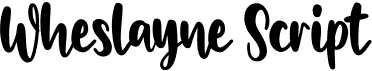 preview image of the Wheslayne Script font