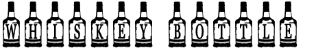 preview image of the Whiskey Bottle font