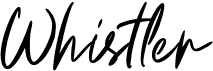 preview image of the Whistler font