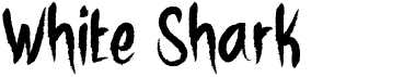 preview image of the White Shark Cre font