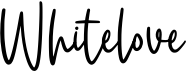 preview image of the Whitelove font