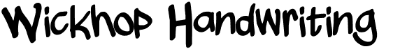 preview image of the Wickhop Handwriting font