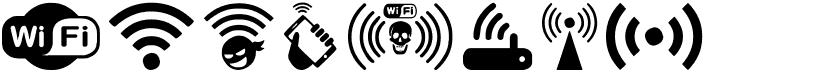 preview image of the WiFi font