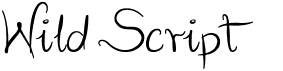 preview image of the Wild Script font