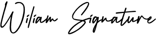 preview image of the Wiliam Signature font