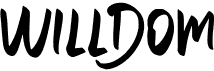 preview image of the Willdom font