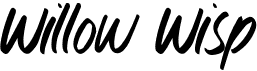 preview image of the Willow Wisp font