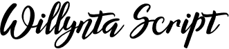 preview image of the Willynta Script font