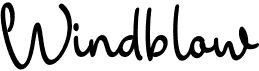 preview image of the Windblow font