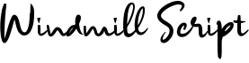 preview image of the Windmill Script font