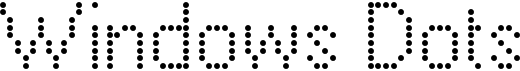preview image of the Windows Dots font