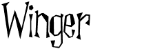preview image of the Winger font
