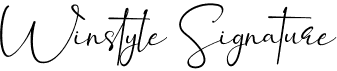 preview image of the Winstyle Signature font