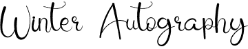 preview image of the Winter Autography font
