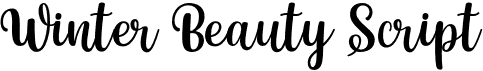 preview image of the Winter Beauty Script font