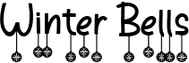 preview image of the Winter Bells font