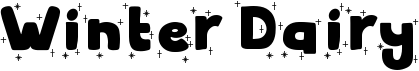 preview image of the Winter Dairy font