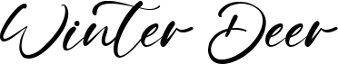 preview image of the Winter Deer font