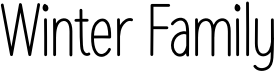 preview image of the Winter Family font