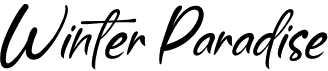 preview image of the Winter Paradise font