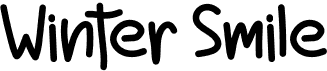 preview image of the Winter Smile font