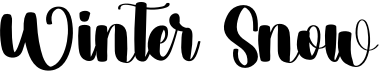 preview image of the Winter Snow font
