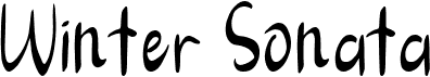 preview image of the Winter Sonata font