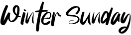 preview image of the Winter Sunday font