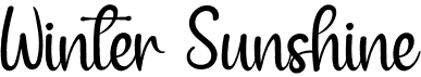 preview image of the Winter Sunshine font