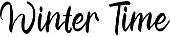 preview image of the Winter Time font