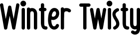 preview image of the Winter Twisty font