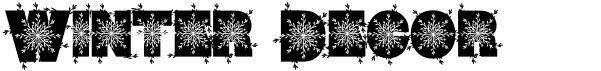 preview image of the Winter Decor font