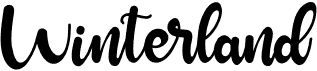 preview image of the Winterland font
