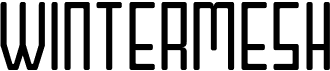 preview image of the Wintermesh font
