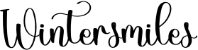 preview image of the Wintersmiles font