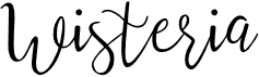 preview image of the Wisteria font
