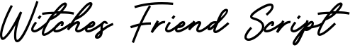 preview image of the Witches Friend Script font