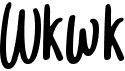 preview image of the Wkwk font