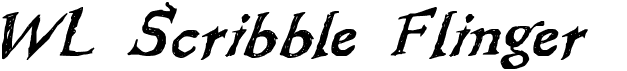 preview image of the WL Scribble Flinger font