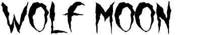 preview image of the Wolf Moon font