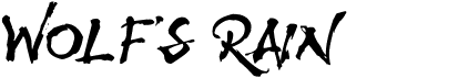 preview image of the Wolf's Rain font