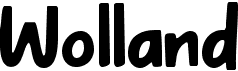 preview image of the Wolland font
