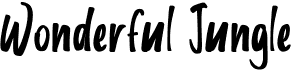 preview image of the Wonderful Jungle font