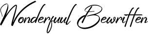 preview image of the Wonderfuul Bewritten font