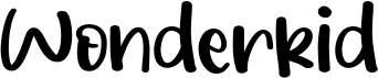 preview image of the Wonderkid font